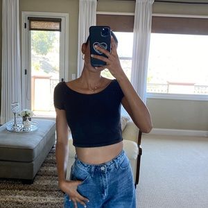 Vintage Wash Black Baby Tee